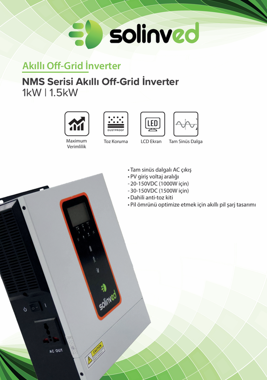 Solinved 1.5 kW Victor Nms Serisi MPPT Off-Grid İnvertör