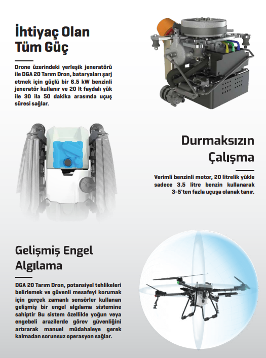 HAWKAGRO DGA20 HİBRİT TARIM DRONU