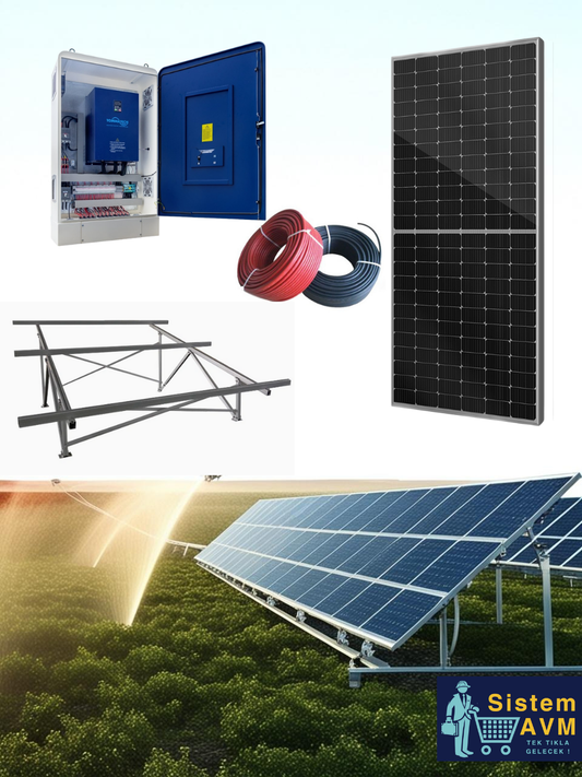 150 HP/110 KW Güneş Enerjili Tarımsal Sulama Sistemi Paketi