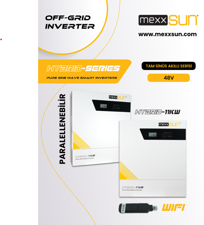 MEXXSUN Tam sinüs akıllı 48V 11000W (MEXX-11KW)