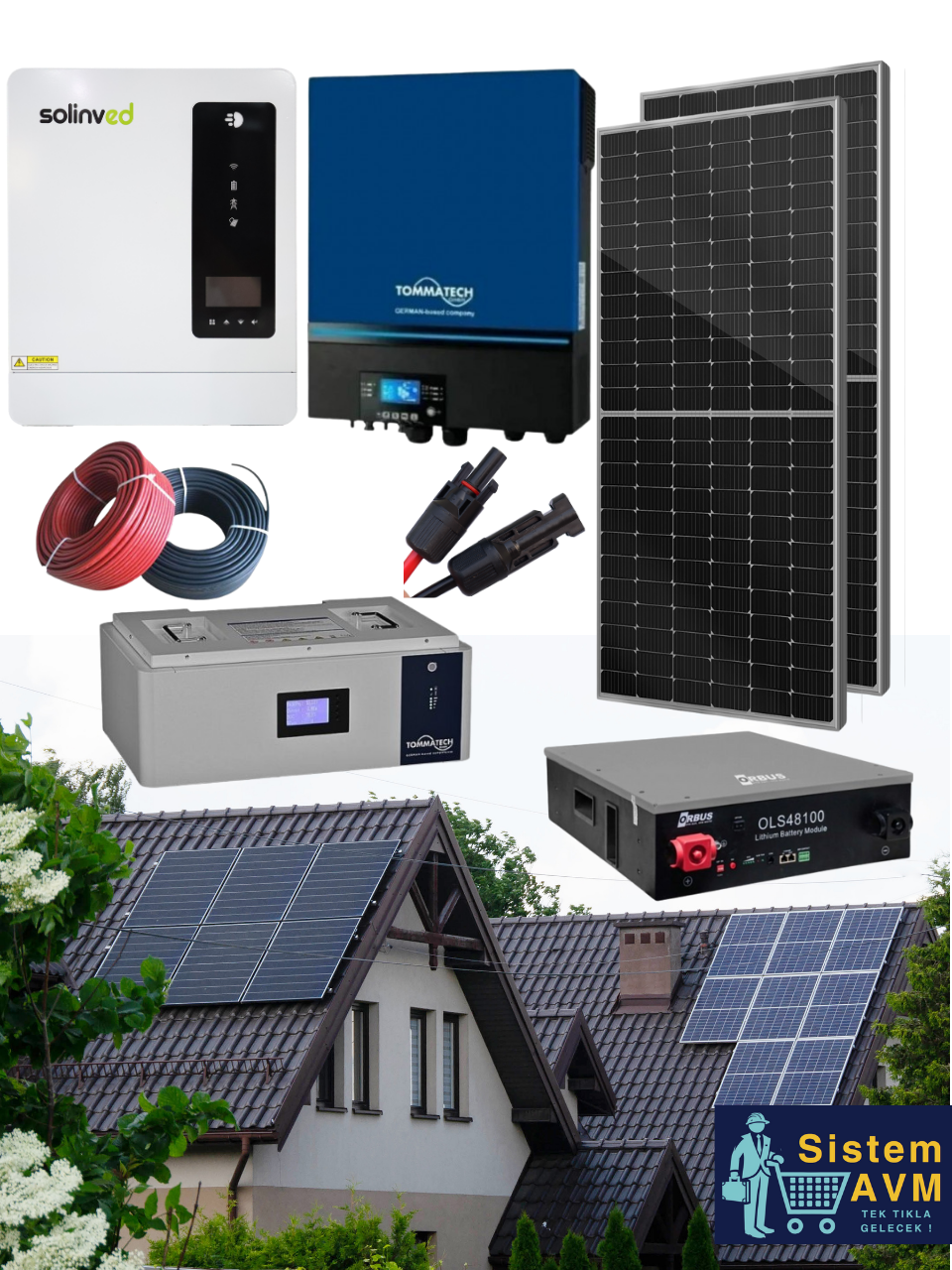 11 KW Lityum Akülü Off-Grid Solar Paket